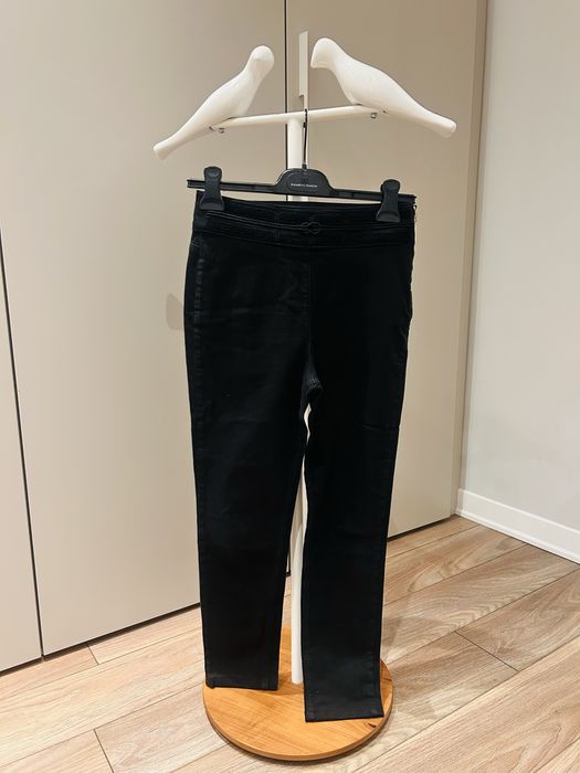 Elisabetta Franchi дънков панталон с висока талия в черно с лого