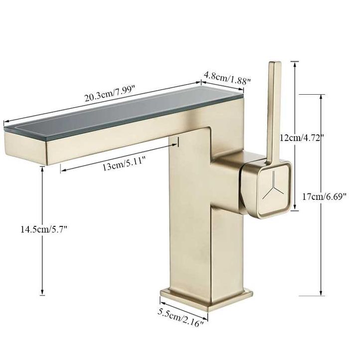 Модерен LED смесител за баня с дисплей