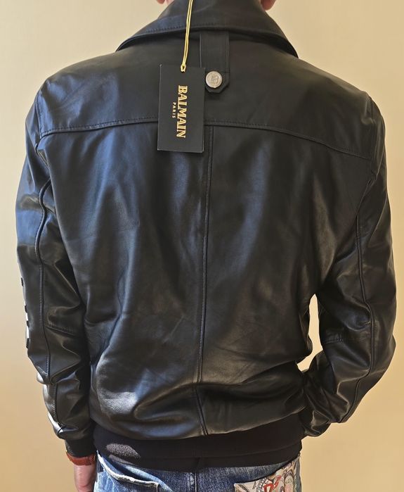 BALMAIN-Мъжко Кожено Яке.