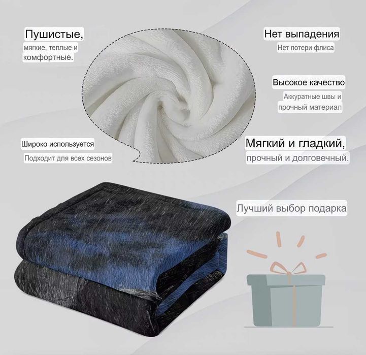 Новый мягкий плед