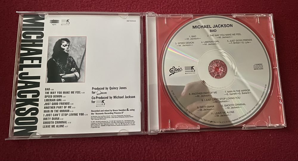 Албум на Michael Jackson CD/диск, Bad (1987) ЧИСТО НОВА