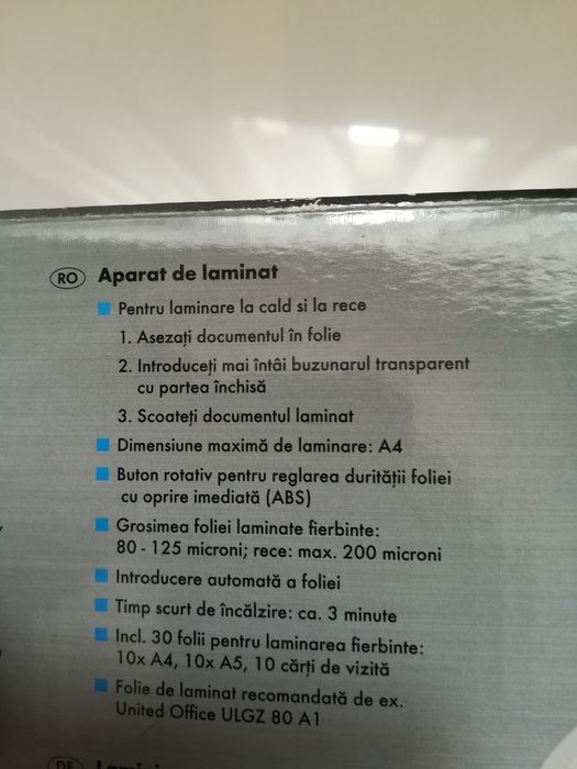 Laminator aparat laminat  unelte office birou accesorii