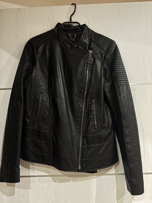 Дамско яке естествена кожа#Massimo Zardi