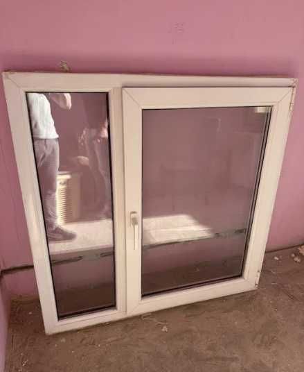 Geam termopan 118 × 118 cm, parte fixa si parte mobila