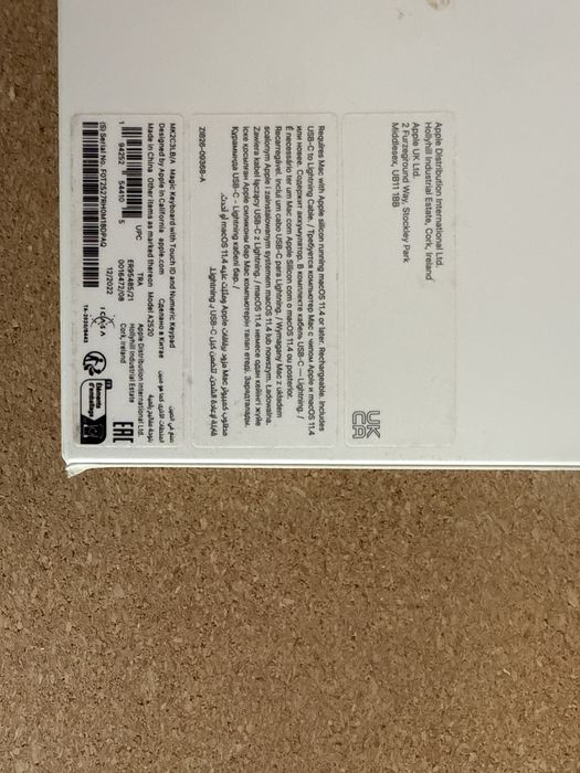 Apple Magic Keyboard TouchID A2520 US-layout