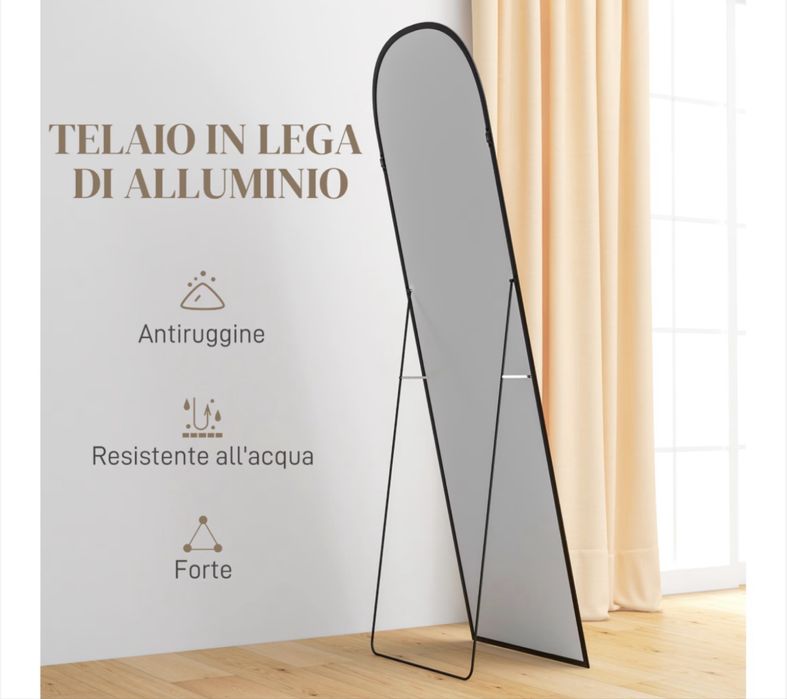 Огледало за под и стена Homcom