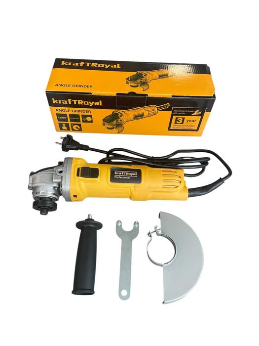 Електрически Ъглошлайф 125мм KRAFTROYAL 1200W Мини Шлайф на Ток Флекс