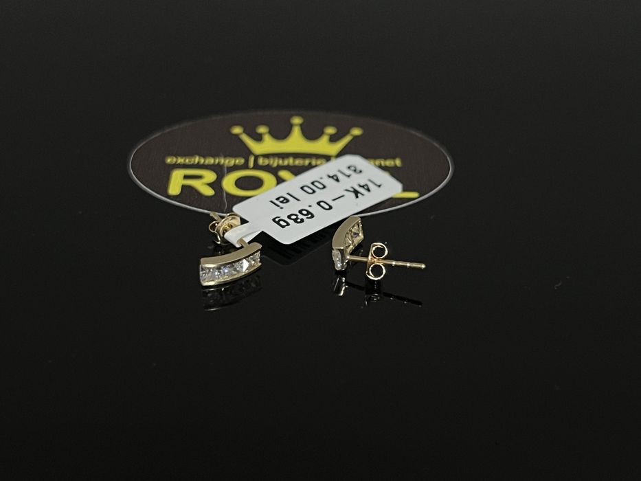 Bijuteria Royal CB : Cercei dama aur nou 14k 0,63gr