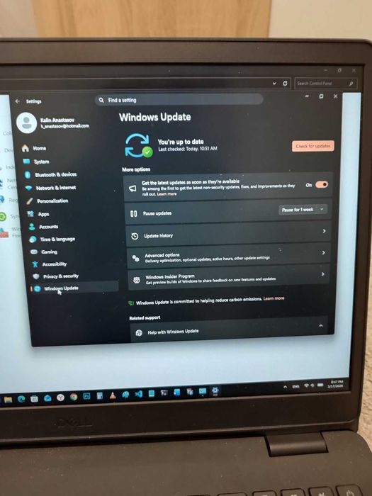 Лаптоп Dell Vostro 3500, SSD 500 GB, 15,6", RAM 16 GB+Windows 11