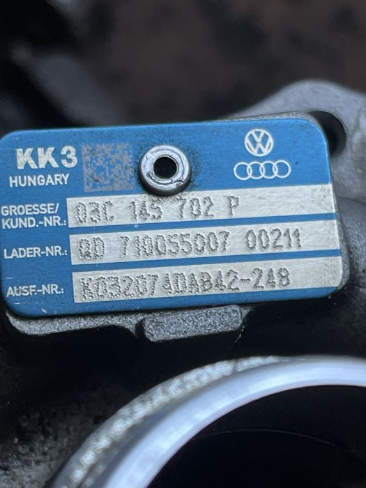 Turbo VW Tiguan 1.4 TSI cod : 03C145702P