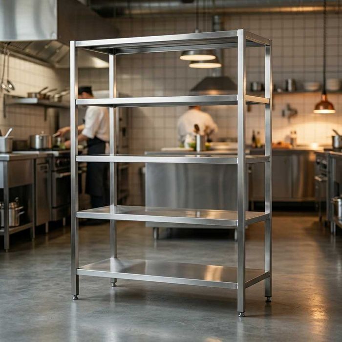 Zanglamas metall stellaj (4 qavat) / Стеллаж Нержавейка 1100х450