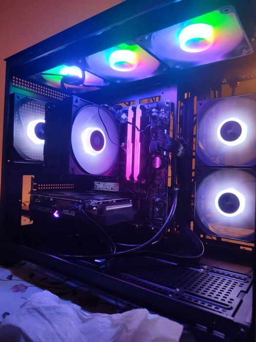 Геймърски Компютър с Ryzen 5 5600X, RTX 3060 12gb, 16gb DDR4, 1.2TB SSD