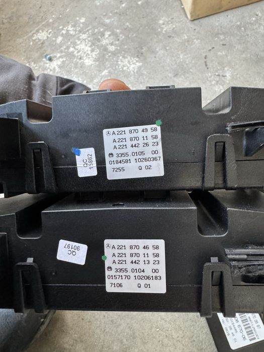 Управление, модул и реостат(таралеж) на парно за Mercedes S класа W221