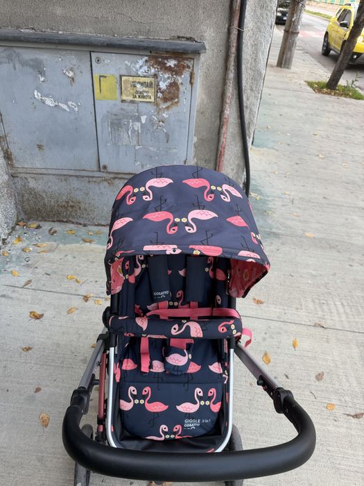 Детска количка 3в1 Giggle 3 Flamingo COSATTO