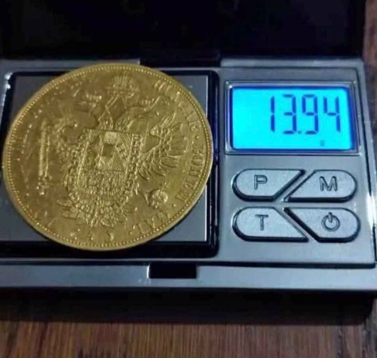 Vand monede placate cu aur de 24k frank iosif 4 ducat( ies la piatra/solutie)