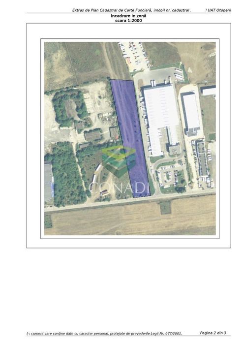 Teren zona Aeroport Otopeni pretabil hala, parcare, logistica