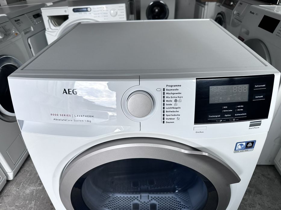 Сушилня +гаранция. AEG ТЕРМОПОМПА Клас А8кг. Безплатна доставка София