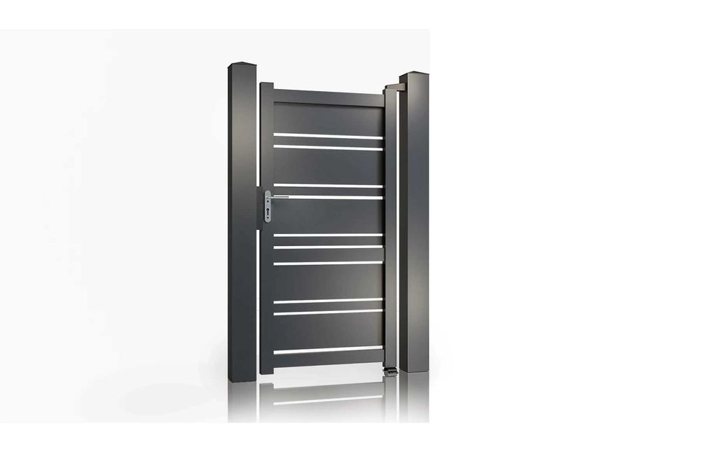 Пешеходна - дворна врата,  алуминиева Нептун