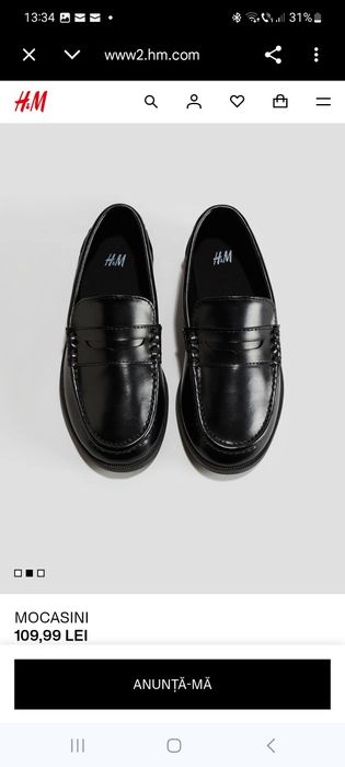 Pantofi negri eleganți H&M