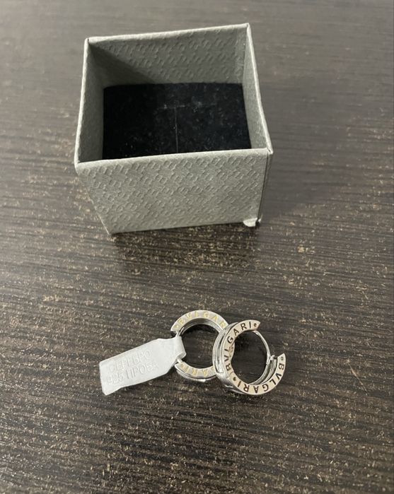 Серебрянные серьги Bvlgari