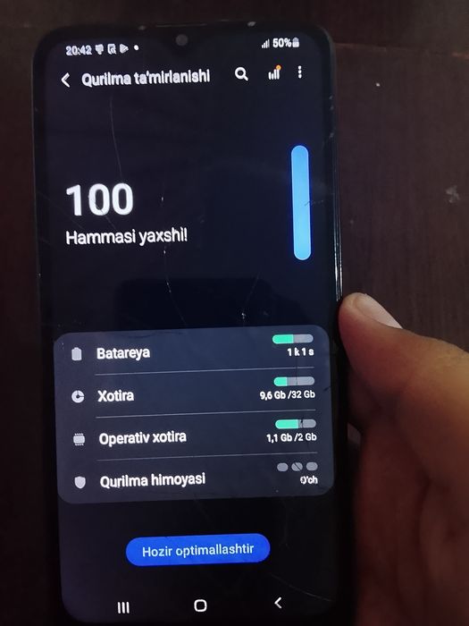 Samsung a10s 32/2 ishlashi õrtacha batareykasi zõr 300ming kelishamiz