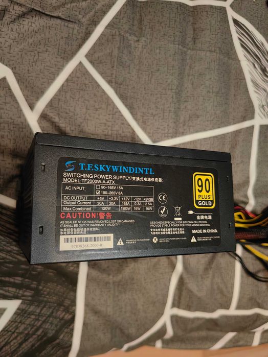 Захранване/Захранващ блок 2000W за компютър/майнинг риг