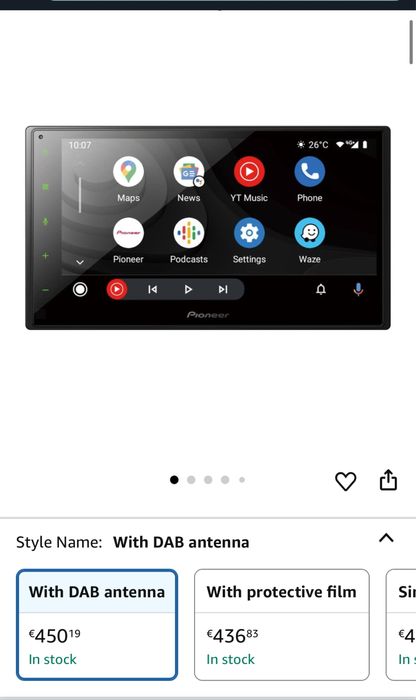 Navigatie Auto Pioneer SPH-DA360DAB, extra FULL, sigilata