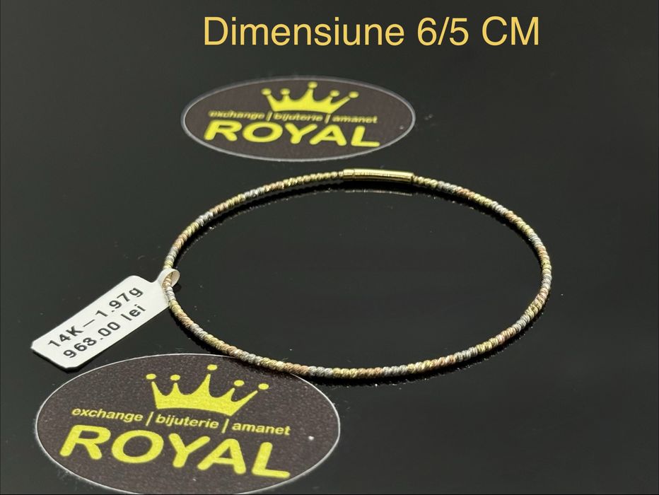 Bijuteria ROYAL : Bratara AUR 14K NOU / 1.97 GR