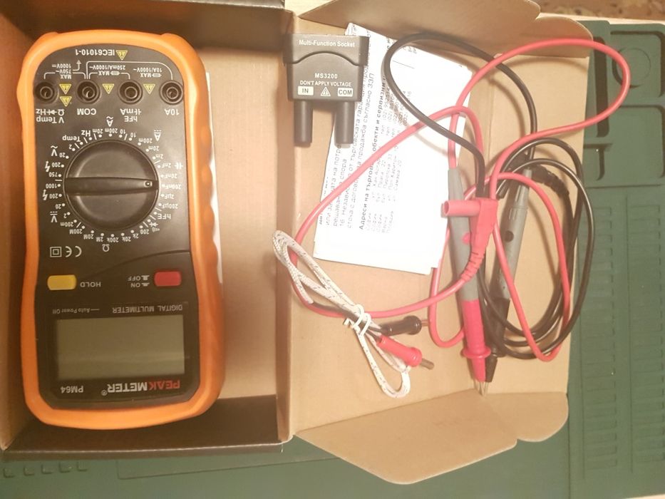 Peakmeter PM64 термосонда HFE на транзистори