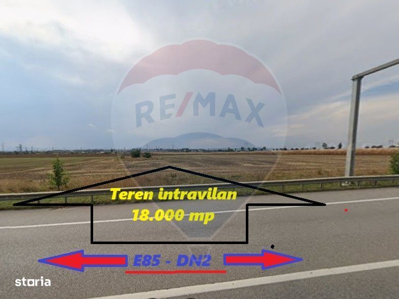 Teren intravilan 18.000 mp Nord Roman la E85