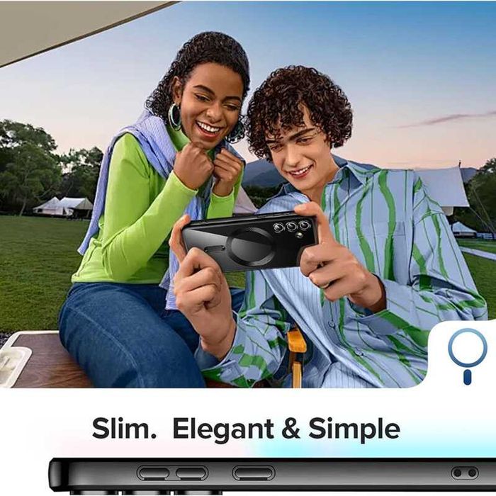 Husa Samsung S26 MagSafe cu protectie camere Luxury, Negru