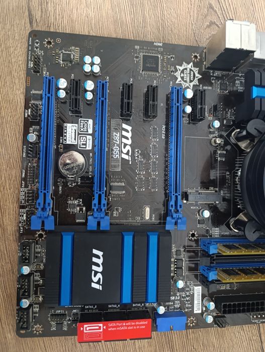материнская плата MSI Z87-G55.