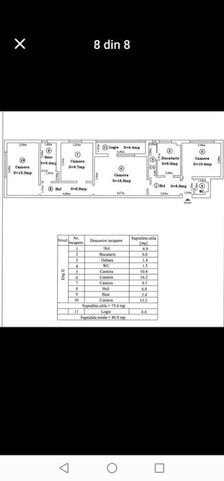 Apartament cu 4 camere, 81 mp Circumvalatiunii