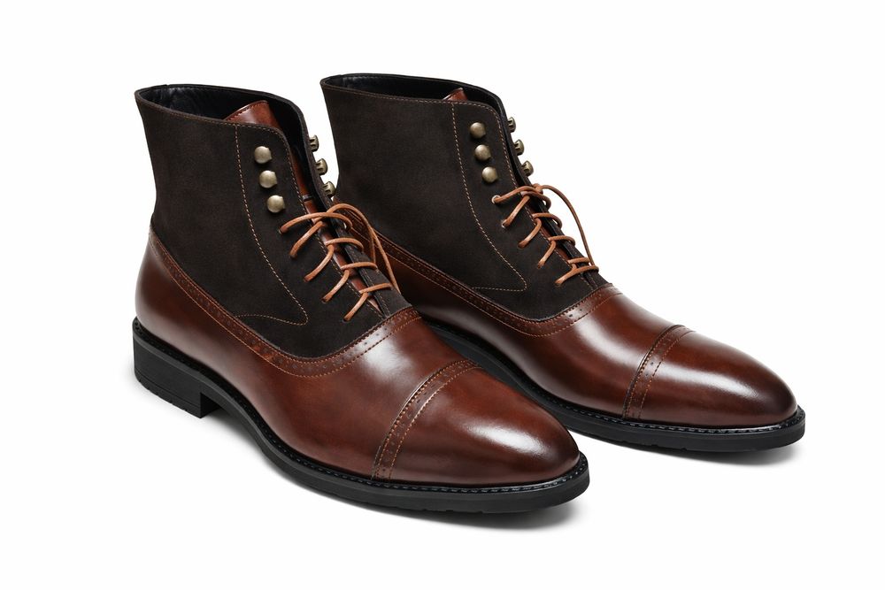 Ботинки из заменителя кожи