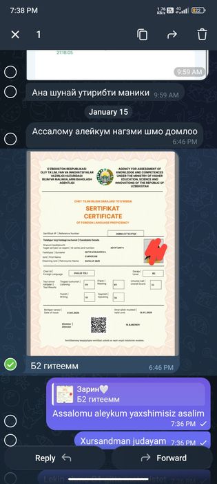 CEFR Multilevel dan 2 oylik intensiv darslar