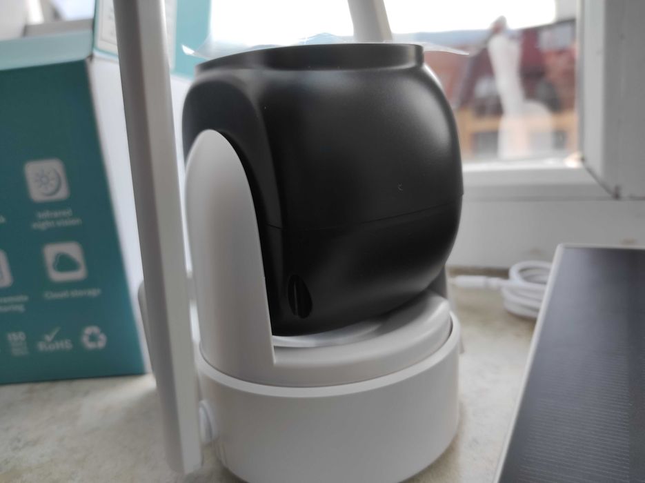 2K FHD WiFi соларна камера може + 128GB карта памет