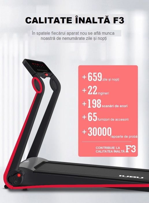 Banda Alergat Electrica F3 Viteza 1-12km/h Greutate suportata 120Kg