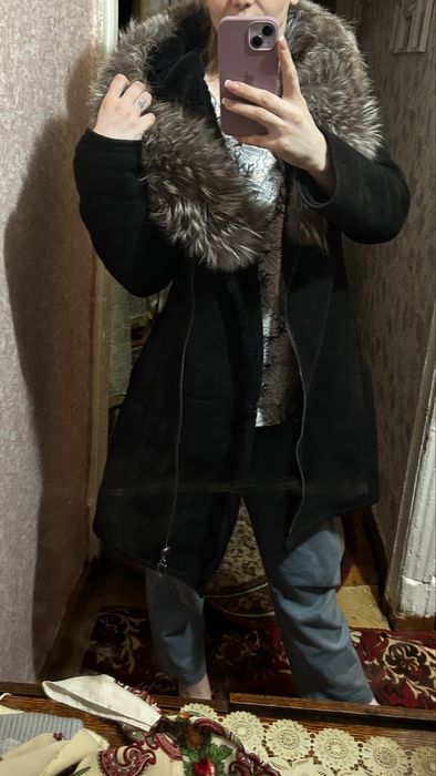 Продам дубленку, замша , чернобурка.