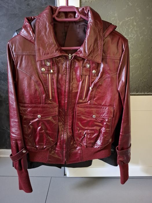 Geaca damă din piele de vițel