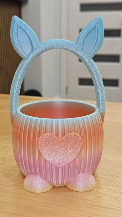 Великденска кошничка със зайче | 3D принт | лимитирана серия , уникалност на всяка бройка, лично персонализиране