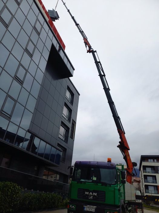 Транспорт камион с кран и услуги с кран до 32м