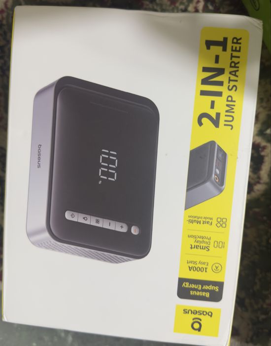 Автомобильный пуско-зарядный аккумулятор Baseus 2-in-1 Jump Starter