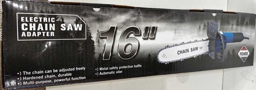 ШОК ЦЕНА!Приставка Верижен Трион/Резачка 16"- 400мм за Ъглошлайф/Флекс