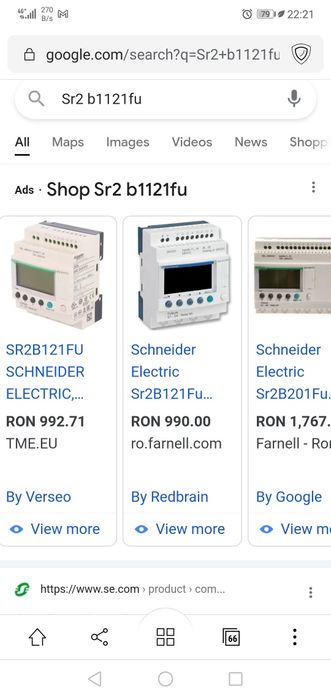 Releu programabil Zelio SR2B121FU 220V