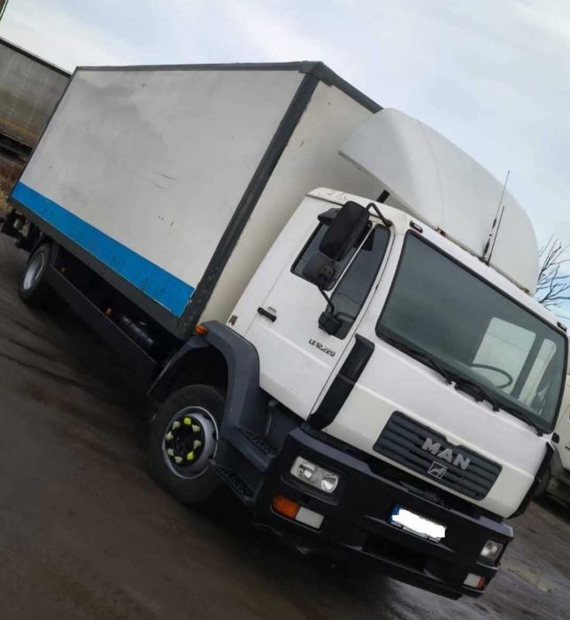 Man LE 12.220 , duba tego 7,4 m , lift hidraulic , pt apicol
