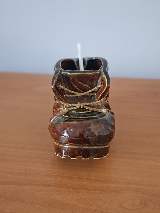 Рядък ЯПОНСКИ керамичен ботуш – Винтидж пепелник | Made in Japan