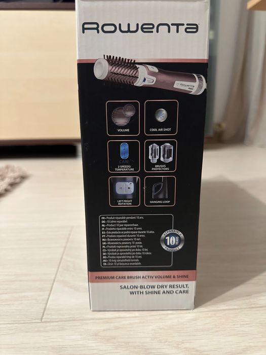 Perie rotativa Rowenta Brush Activ cu 2 perii, 2 trepte, 2 viteze