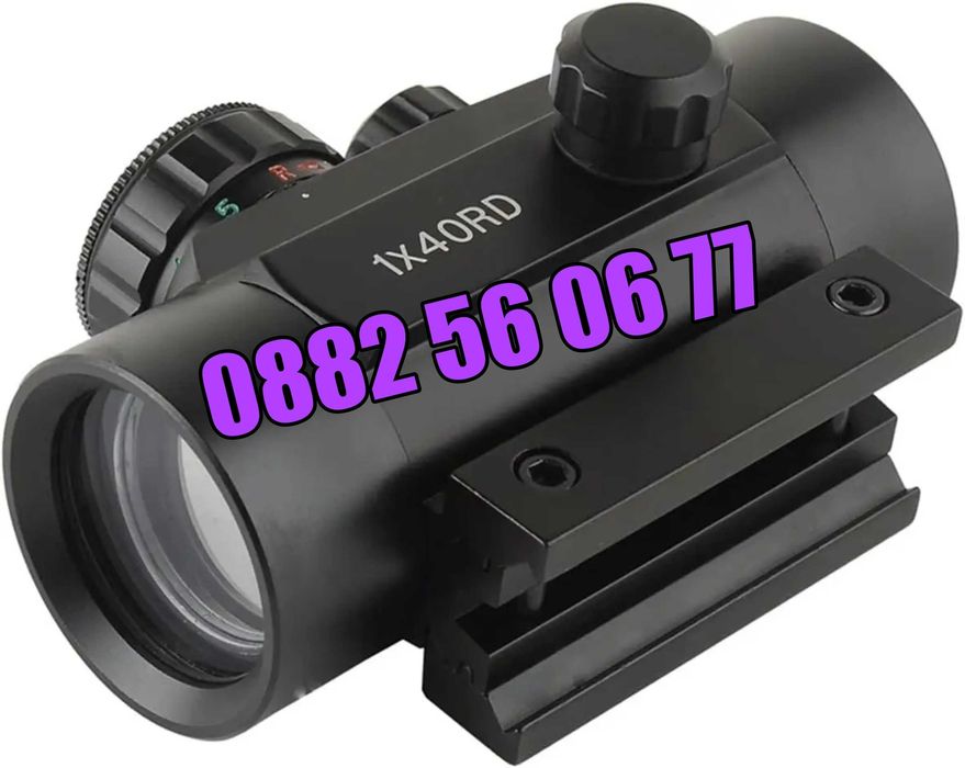 Oптически прицел бързомер Bushnell 1х40RD, червена и зелена точка