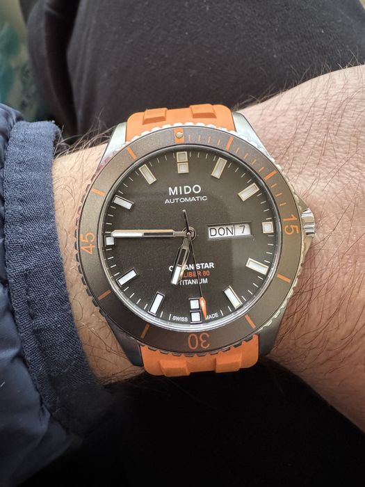 Ceas automatic Mido Ocean Star Titanium – seria M026430A, 42 mm