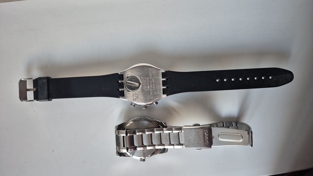 Vand Casio Seaside si Swatch Irony Chronograph